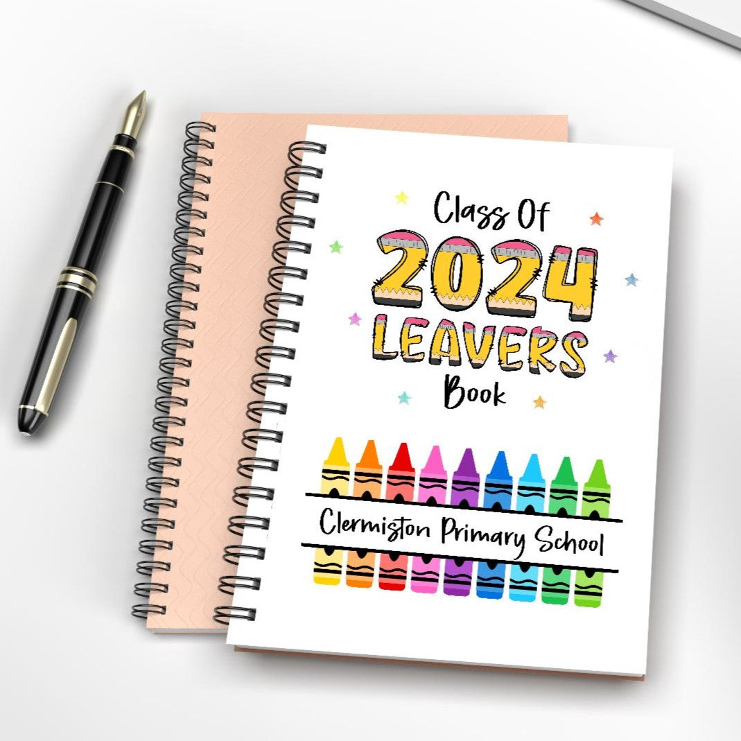 Personalised School Leaver Notebook Sticker