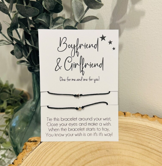 Boyfriend Girlfriend Wish Bracelet