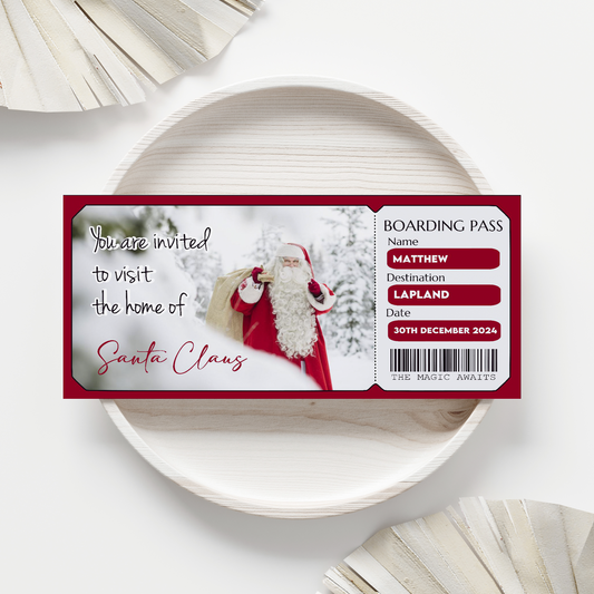 Personalised Lapland Holiday Ticket