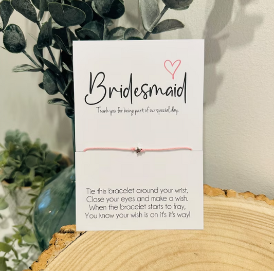 Bridesmaid Wish Bracelet