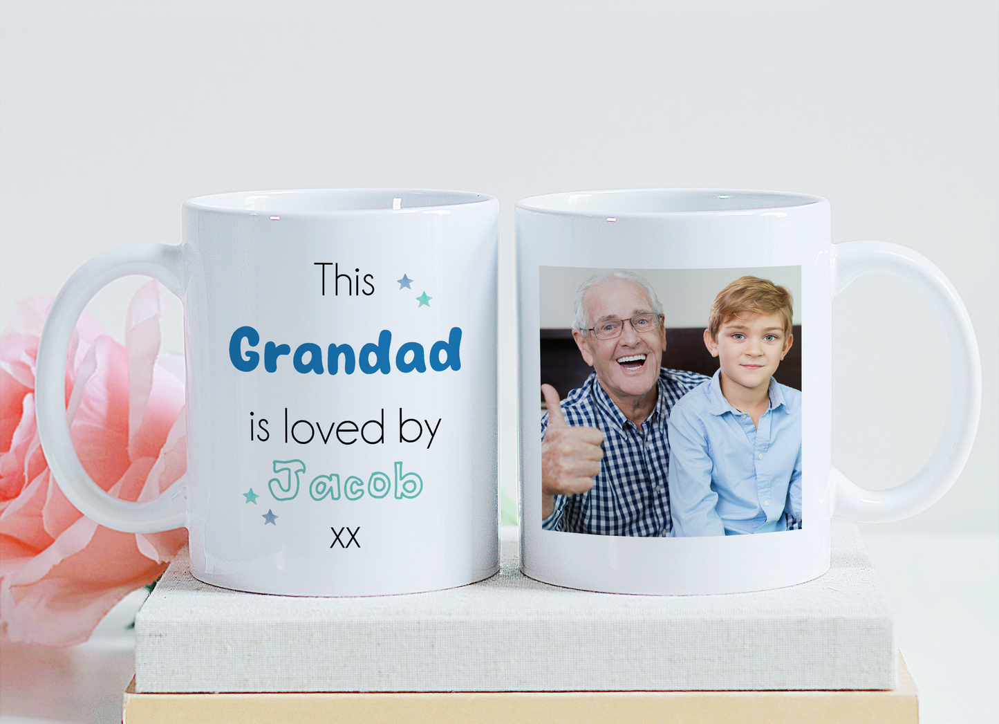 Personalised This Daddy Is Loved By Photo Mug