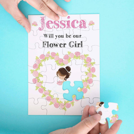 Personalised Flower Girl Proposal Jigsaw