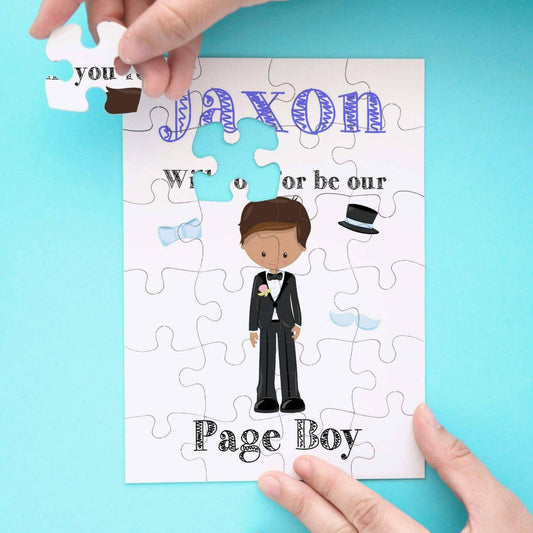 Personalised Page Boy Proposal Jigsaw