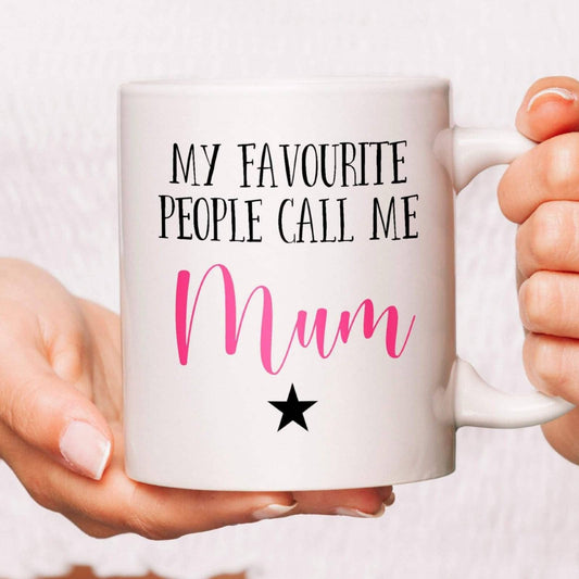Personalised Favourite People Call Me Mum Mug