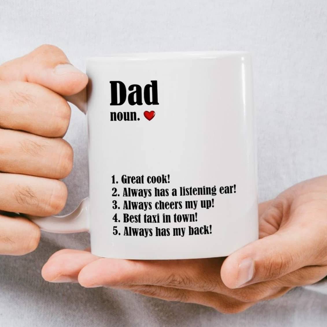 Personalised Dad Definition Mug