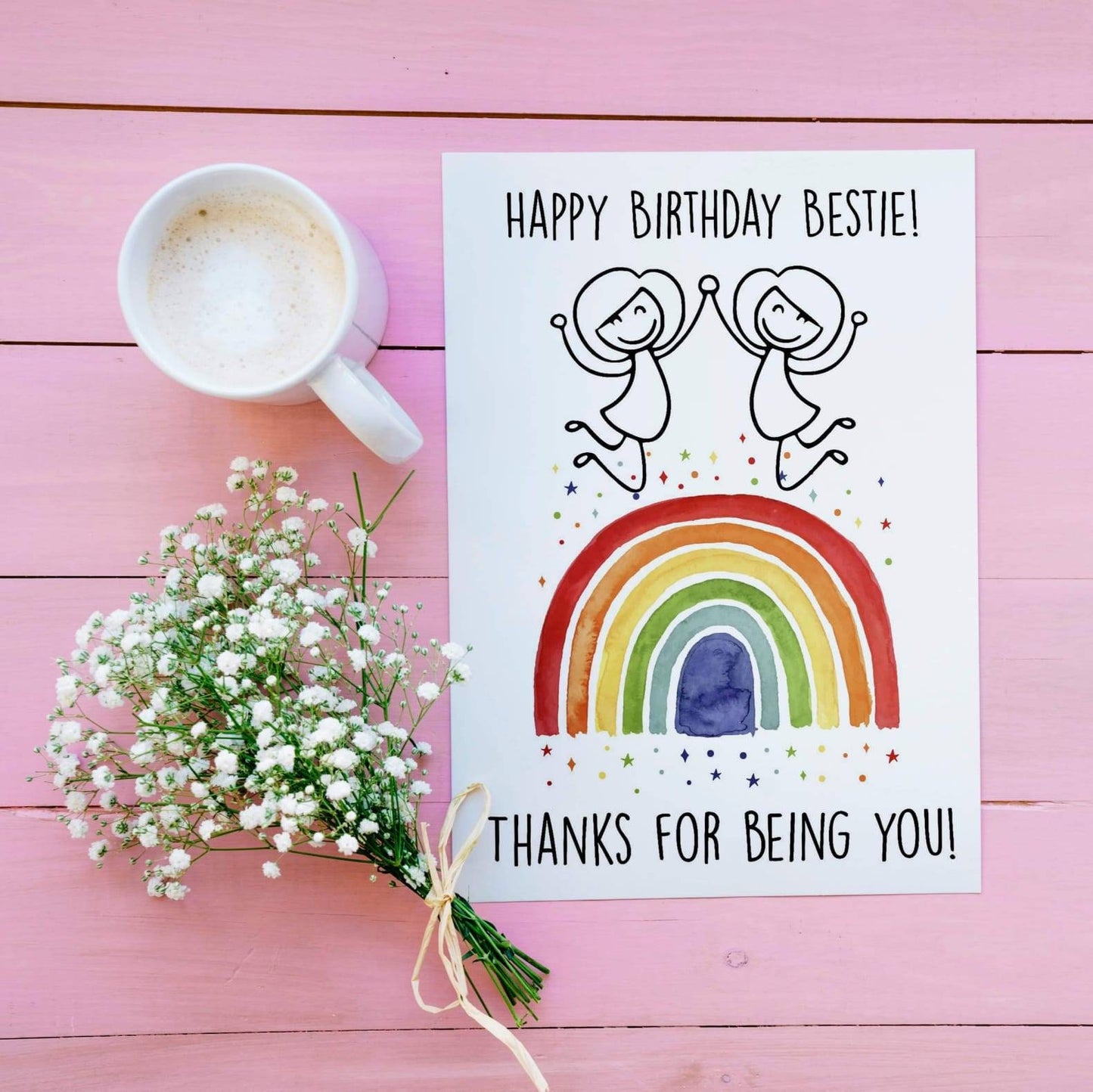 Personalised Best Friend Birthday Card