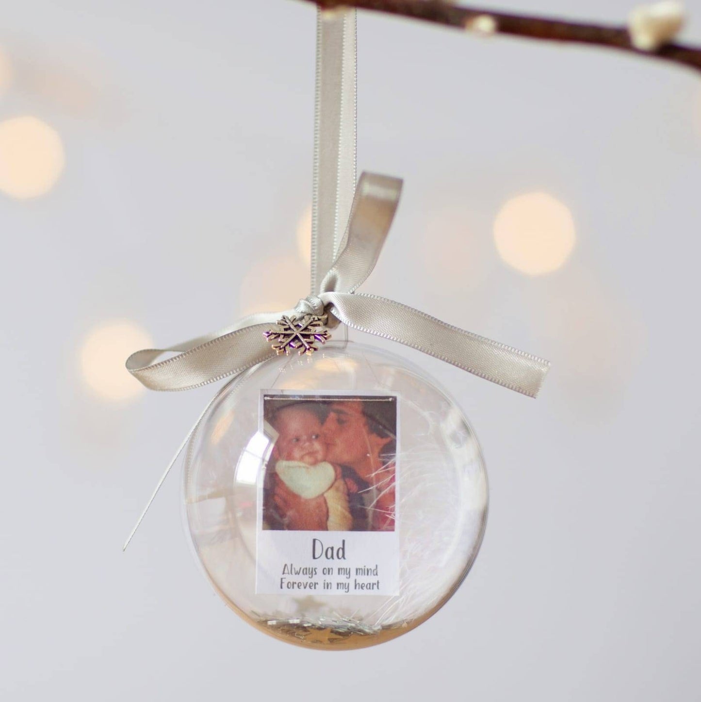 Personalised Photo Christmas Bauble