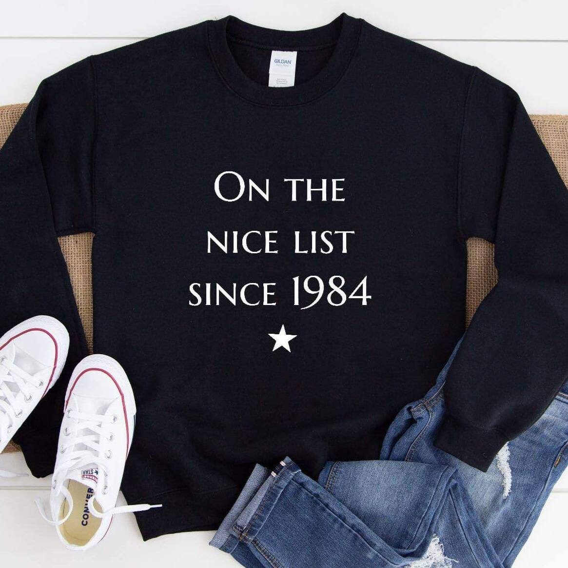 Personalised Nice List Christmas Jumper