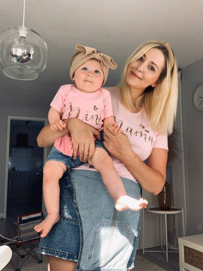 Personalised Matching Mama Mini Tshirt Set