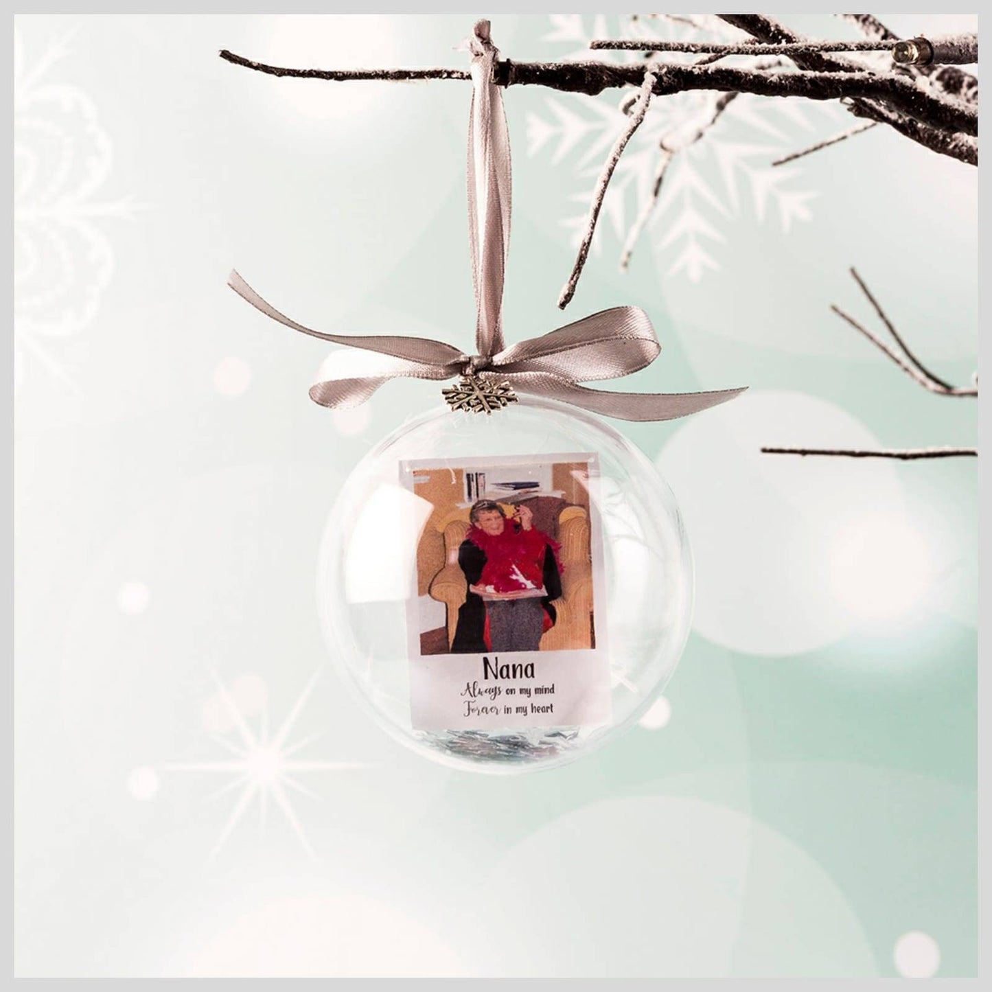 Personalised Photo Christmas Bauble