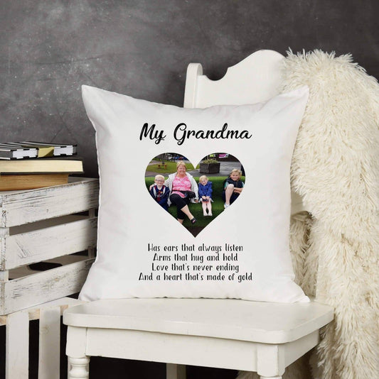 Personalised Grandparent Photo Cushion
