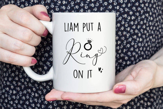 Personalised Ring On It Mug