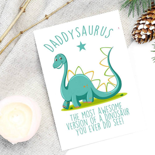 Personalised Daddysaurus Card