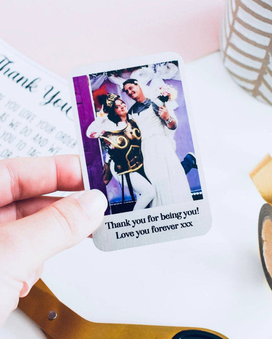 Personalised Anniversary Photo Wallet Card