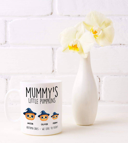 Personalised Mummys Little Pumpkins Mug