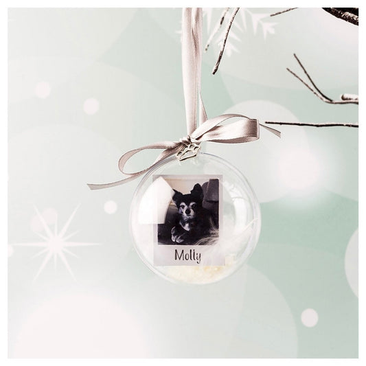Personalised Pet Photo Christmas Bauble