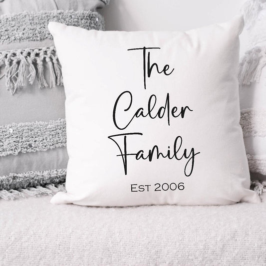 Personalised Family Cushion