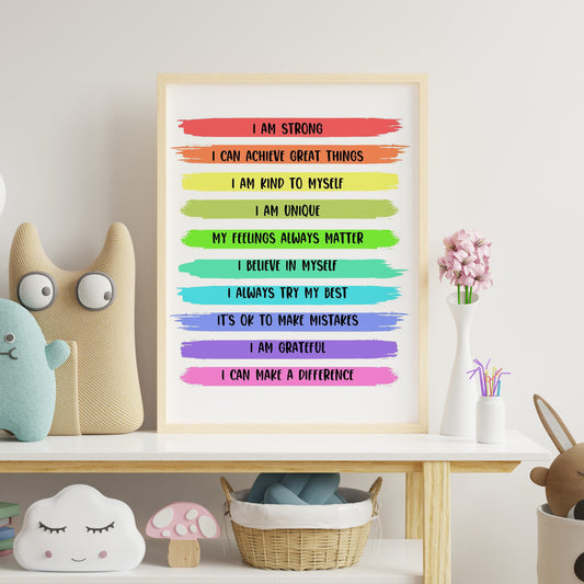 Rainbow Affirmation Print