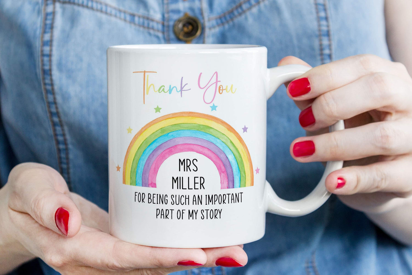 Personalised Thank You Story Teacher Mug