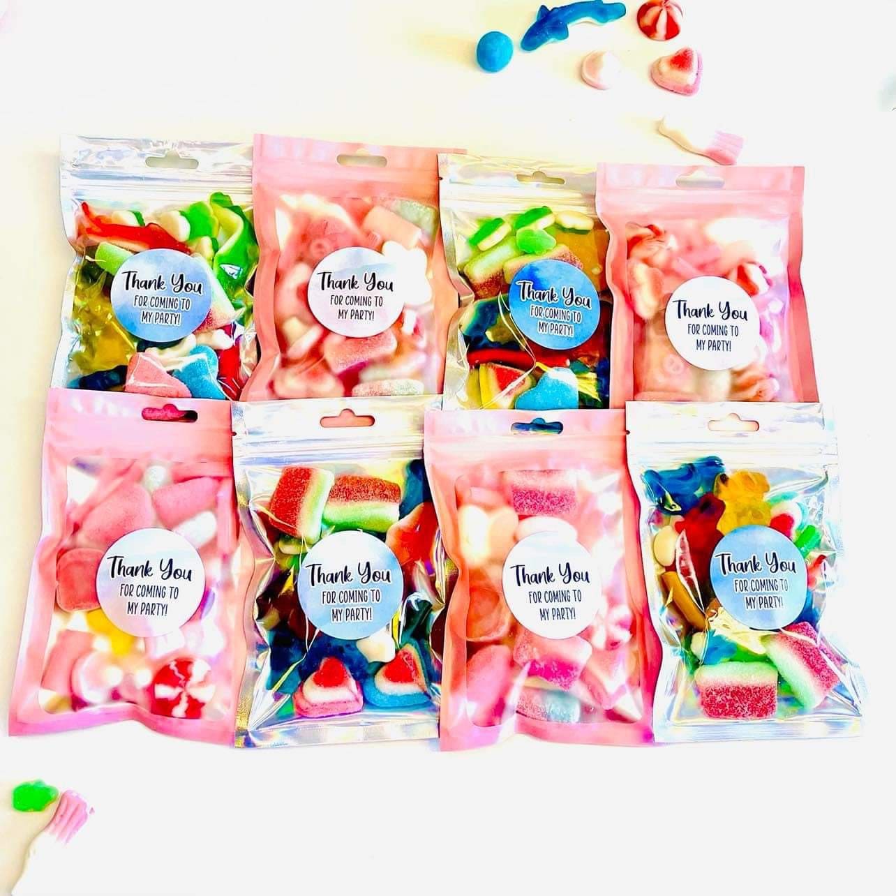 Personalised Filled Baby Shower Favour Sweet Pouches
