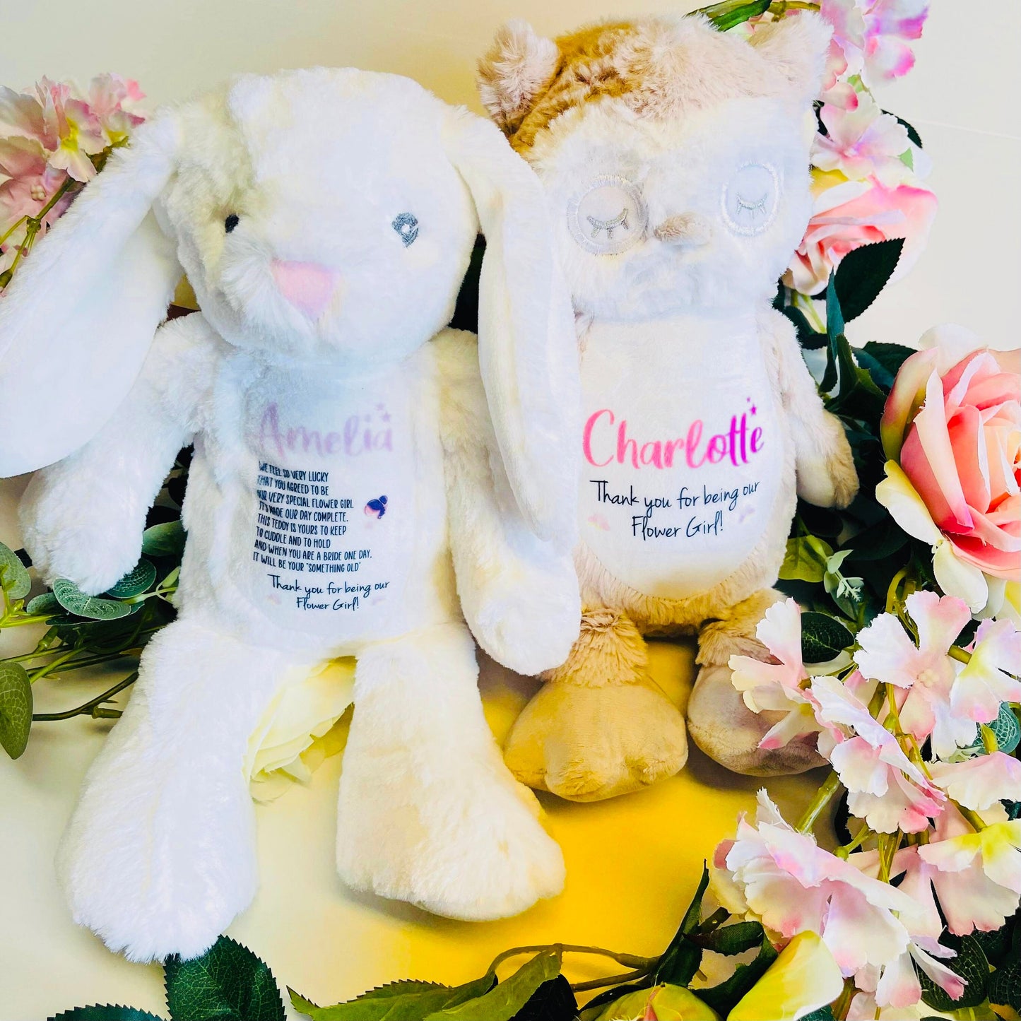 Personalised Thank You Flower Girl Teddy