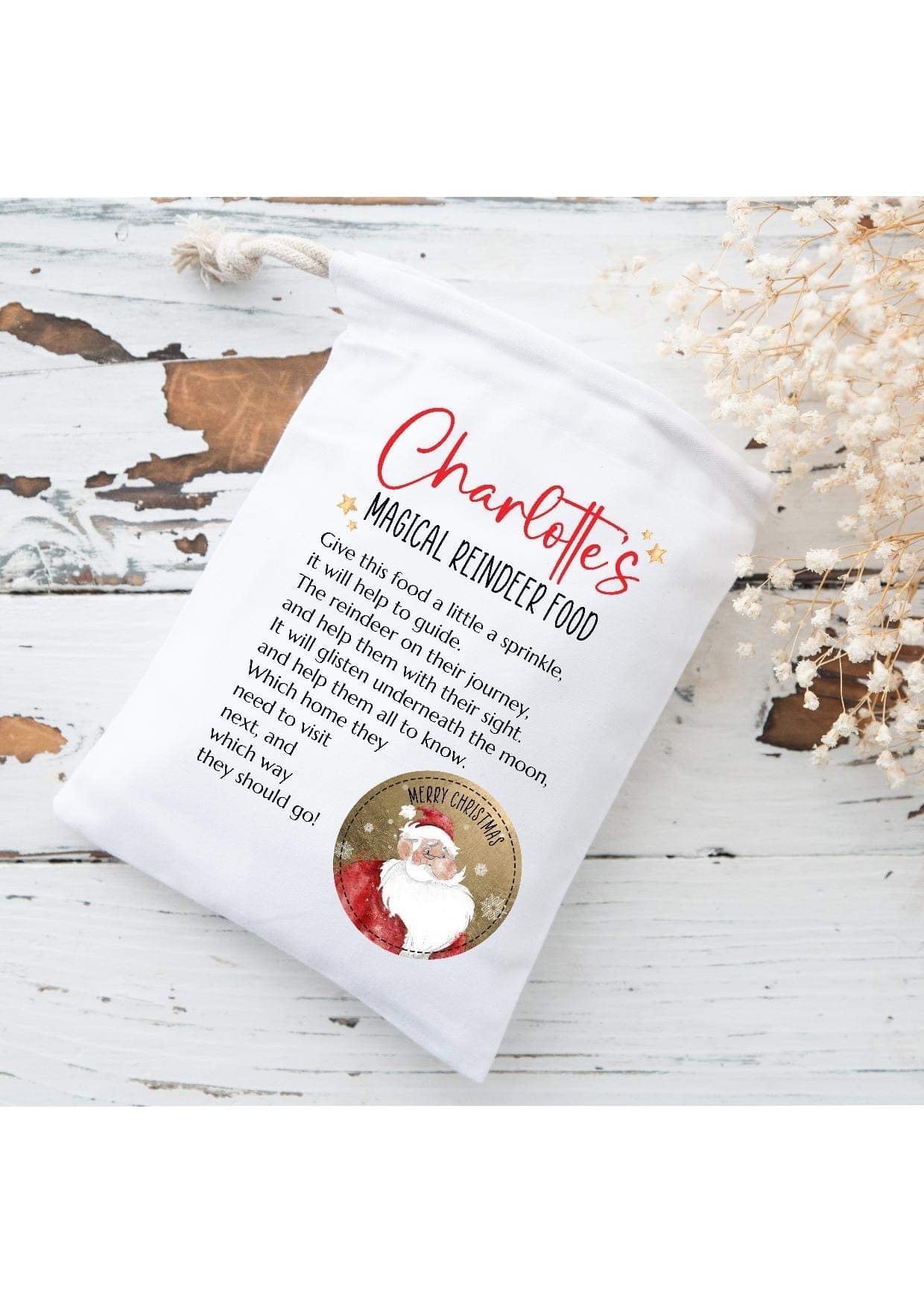 Personalised Reindeer Food Bag