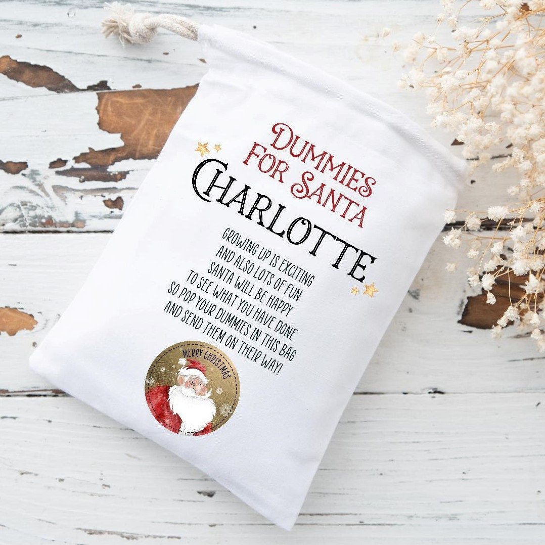 Personalised Dummies For Santa Bag