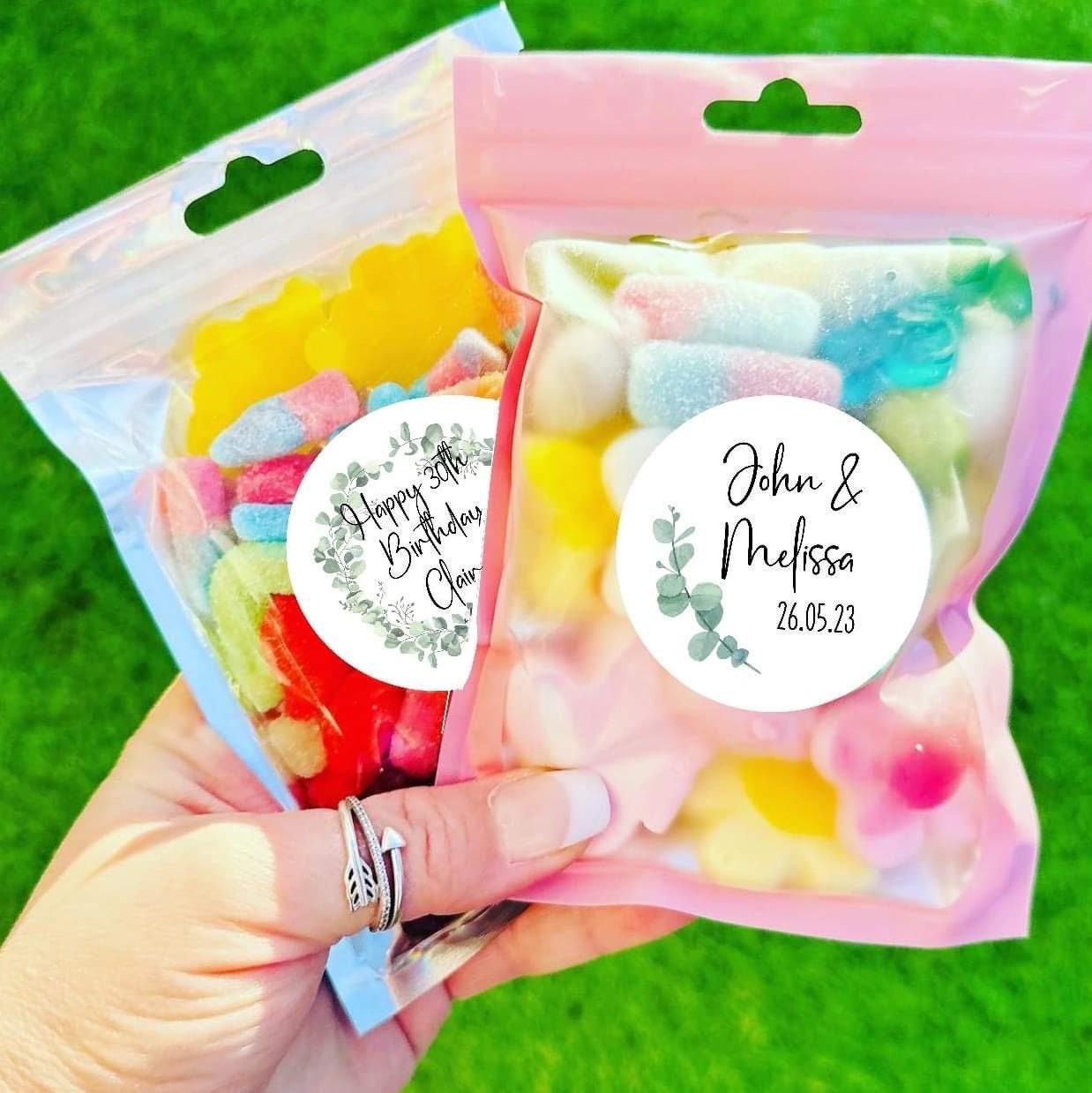 Personalised Wedding Favour Sweet Pouches