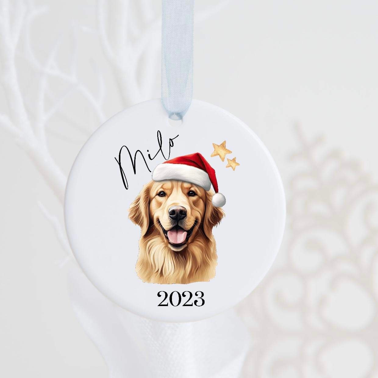 Personalised Dog Christmas Bauble