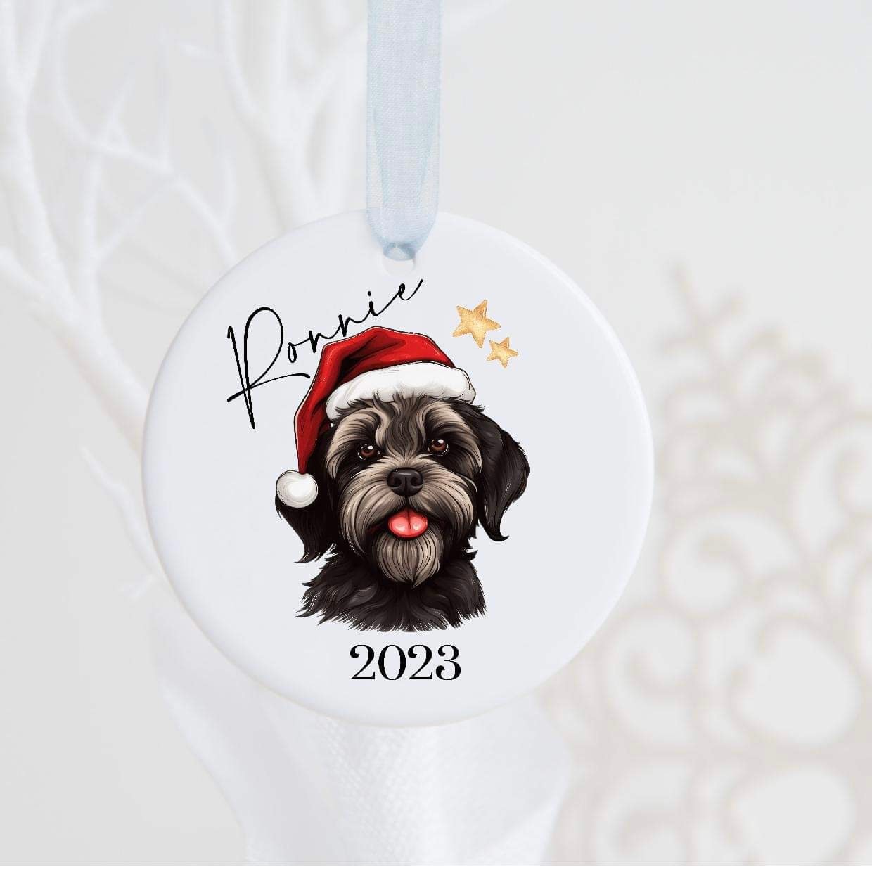 Personalised Dog Christmas Bauble