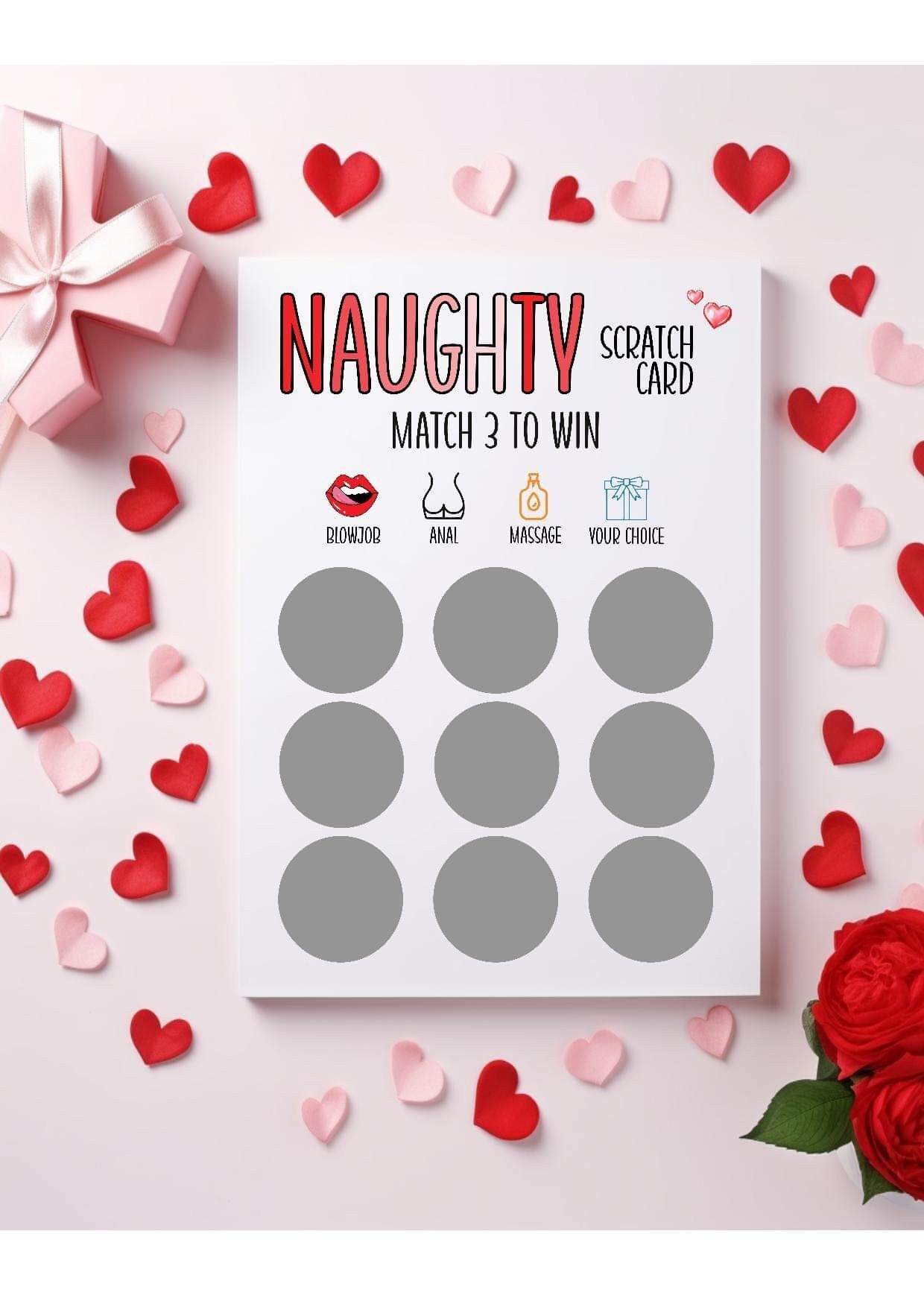 Valentines Scratchcard For Him