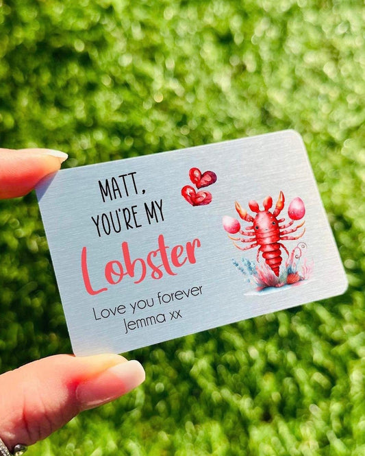 You're My Lobster Wallet Card
