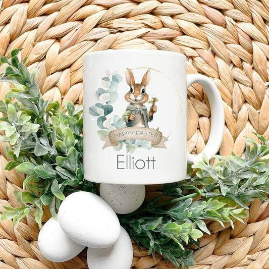 Personalised Easter Wreath Mug