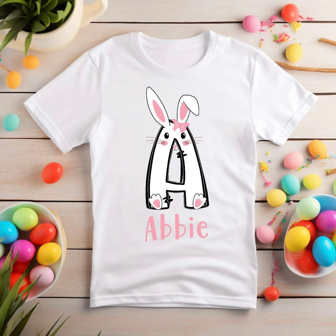 Personalised Easter Initial Tshirt