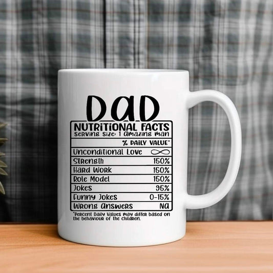 Personalised Dad Nutrition Mug