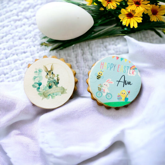 Personalised Set of 2 Easter Biscuits