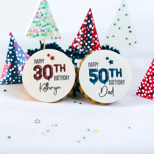 Personalised Milestone Birthday Biscuits