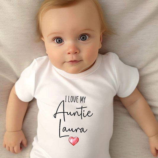 I Love My Auntie Baby Vest