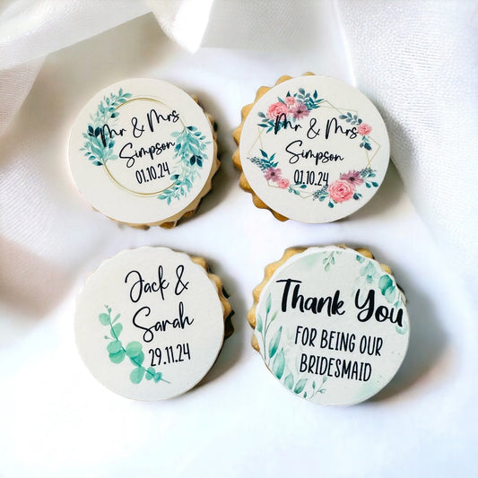 Personalised Wedding Favour Biscuits