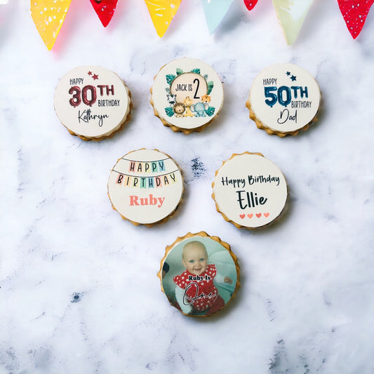 Personalised Birthday Favour Biscuits